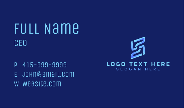 Tech Startup Firm Business Card Design Image Preview