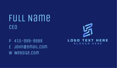 Tech Startup Firm Business Card Image Preview