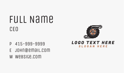 Tire Auto Mechanical Business Card Image Preview