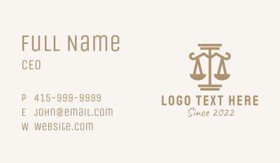 Scale Legal Service  Business Card