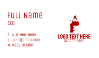 Red Lighter Hand Business Card Image Preview