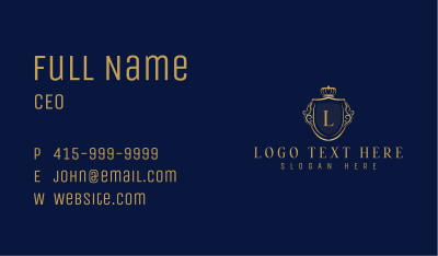 Premium Royal Crest Business Card Image Preview