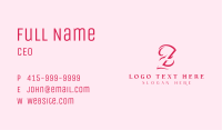 Fashion Styling Letter Z Business Card Image Preview
