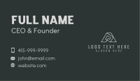 Construction l Letter A Business Card Design