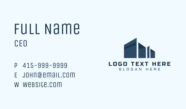 Logistics Warehouse Infrastructure Business Card Design Image Preview