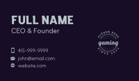 Round Script Business Business Card Image Preview