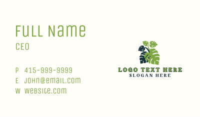 Giant Monstera Plant Business Card Image Preview