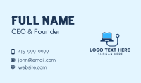 Medical Check Up Laptop Business Card Preview