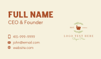 Organic Leaf Mortar Pestle Business Card Image Preview