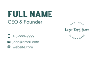 Fancy Brush Wordmark Business Card Image Preview
