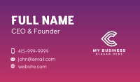 Stroke Letter C Business Card Image Preview