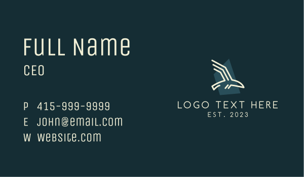 Generic Bird Outline Business Card Design Image Preview
