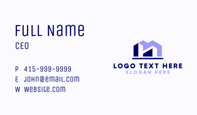 Violet Building Apartment Business Card Image Preview