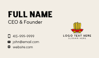 Fast Food Sausage  Business Card Preview