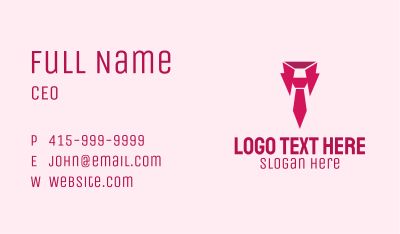 Pink Collar Job Business Card Image Preview