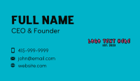 Paint Graffiti Wordmark Business Card Image Preview