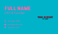 Paint Graffiti Wordmark Business Card Image Preview