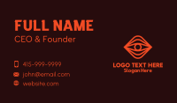 Red Eye Monoline Business Card Design