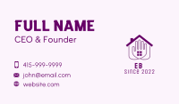 Purple Hand Real Estate  Business Card Image Preview