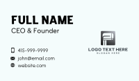 Professional Firm Letter P Business Card Design