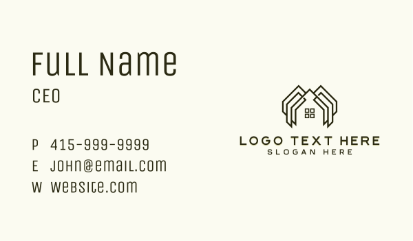 Residential Interior Designer Business Card Design Image Preview