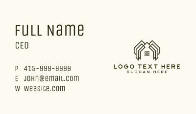 Residential Interior Designer Business Card Image Preview