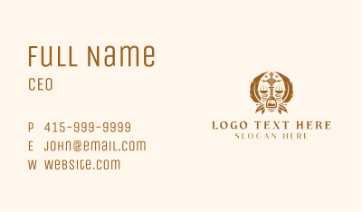 Legal Attorney Notary Business Card Image Preview