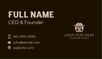 Retro Skull Hat Business Card Image Preview