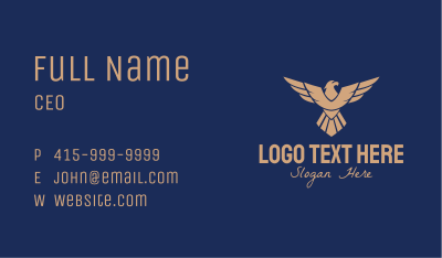Bronze Eagle Aviation  Business Card