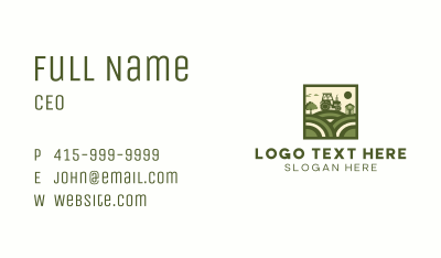Field Tractor Farm Business Card Image Preview