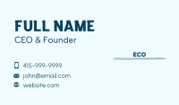 Business Wave Wordmark Business Card Image Preview