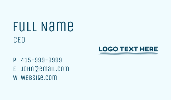 Business Wave Wordmark Business Card Design Image Preview