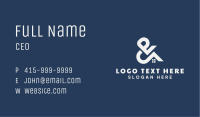Real Estate Ampersand Business Card Image Preview