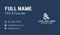 Real Estate Ampersand Business Card Preview