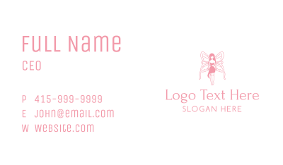 Fairy Nymph Woman Business Card