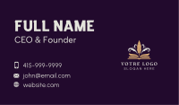 Feather Quill Pen Book Business Card Image Preview