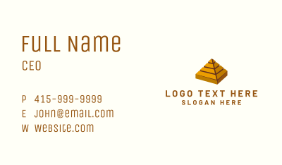 Corporate Firm Pyramid  Business Card Image Preview