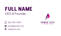 Lightning Woman Power Business Card Image Preview