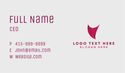 Gradient Shield Letter V Business Card Image Preview