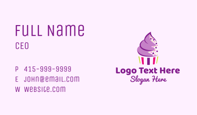 Muffin Cake Sprinkle  Business Card Image Preview