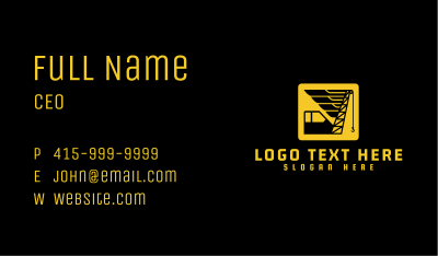 Industrial Construction Crane Business Card Image Preview