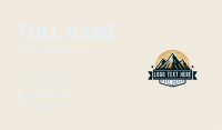 Mountain Travel Summit Business Card Image Preview