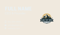 Mountain Travel Summit Business Card Preview