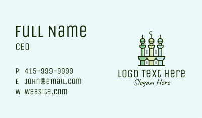 Islamic Minaret Temple Business Card Image Preview