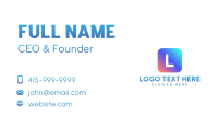 Creative Media App Business Card Preview
