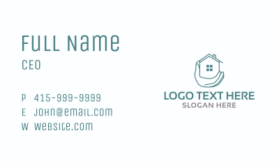 House Hand Care Business Card Image Preview