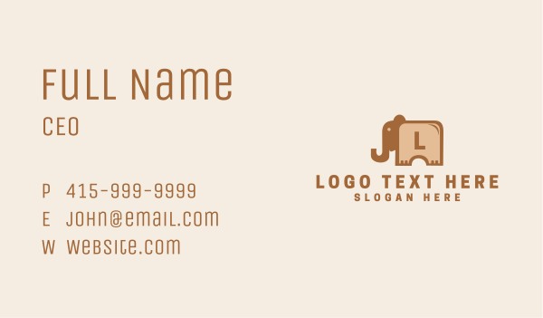 Elephant Bread Bakery  Business Card Design Image Preview