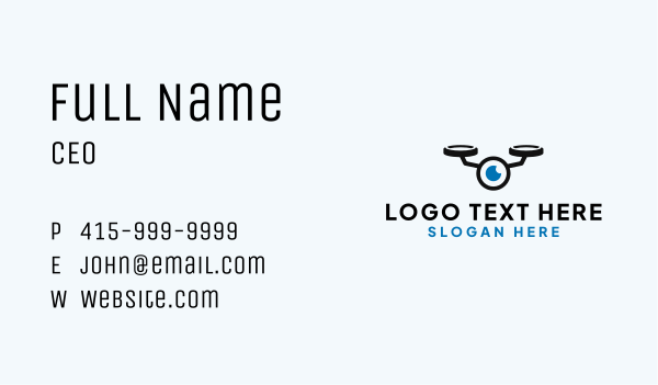 Spy Drone Camera Business Card Design Image Preview