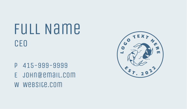 Fish Tank Seal  Business Card Design Image Preview