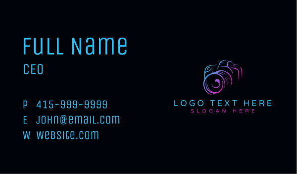 Shutter Camera Photographer Business Card Design Image Preview